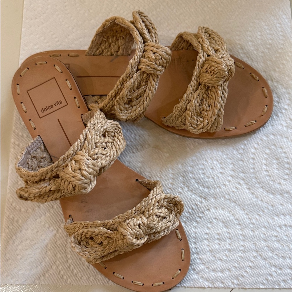 Dolce Vita Women's Tan Braided Sandals